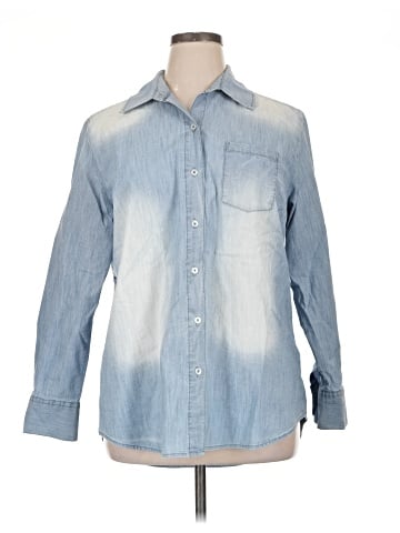 Lane Bryant Long Sleeve Button-Down Shirt (view 1)