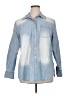 Lane Bryant Blue Long Sleeve Button-Down Shirt Size 16 - photo 1