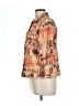 Chico's Print Orange Jacket Size Lg (2) - photo 5
