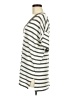 Wishlist Stripes Gray Short Sleeve Top Size M - photo 5