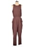 Papaya 100% Polyester Solid Brown Jumpsuit Size M - photo 1
