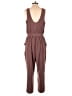 Papaya 100% Polyester Solid Brown Jumpsuit Size M - photo 2