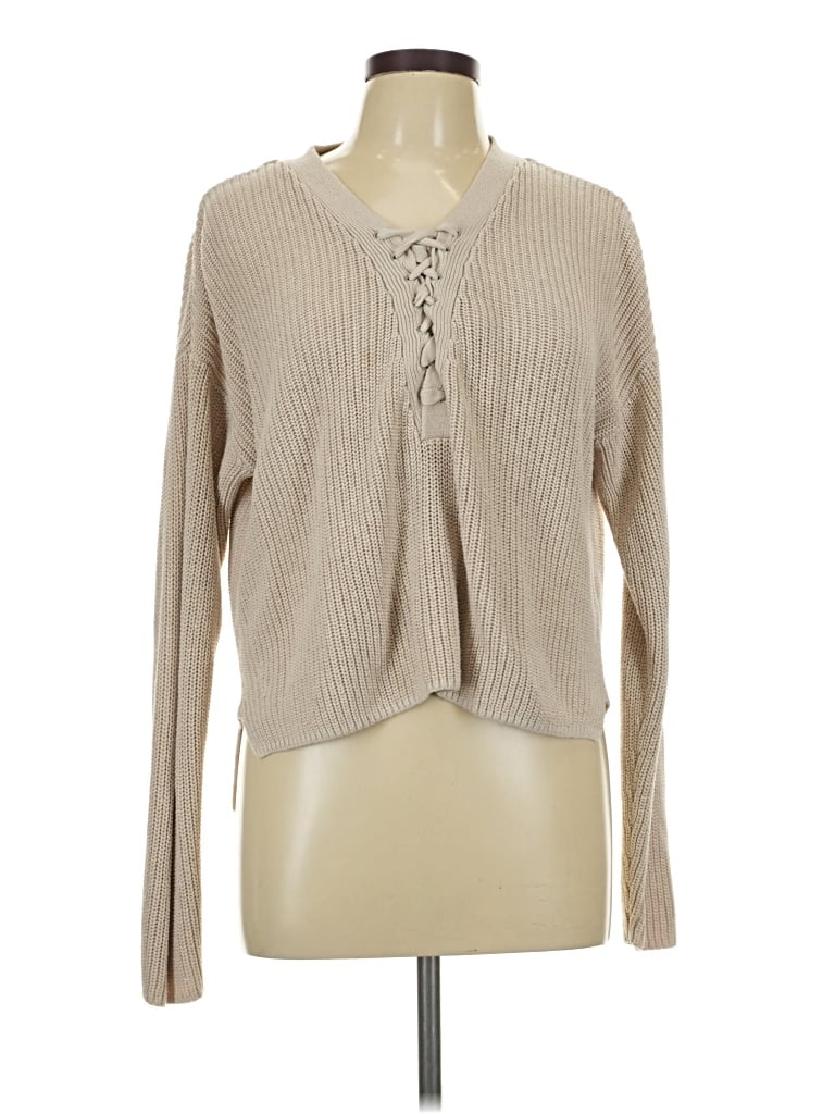 Pre-owned Divided By H&m Cardigan Sweater In Tan