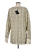 Area Stars Tan Long Sleeve Blouse Size M - photo 2