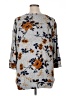 Market and Spruce Floral Silver Pullover Sweater Size 1X - photo 2