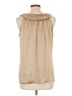 DressBarn 100% Polyester Tan Sleeveless Blouse Size L - photo 2