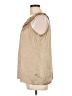 DressBarn 100% Polyester Tan Sleeveless Blouse Size L - photo 5