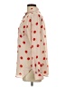 Ann Taylor LOFT Polka Dots Orange Long Sleeve Blouse Size L - photo 5