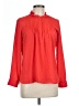 J.Crew Mercantile 100% Polyester Red Long Sleeve Blouse Size 6 - photo 1