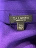 Talbots 100% Polyester Purple 3/4 Sleeve Blouse Size 2X Petite - photo 9