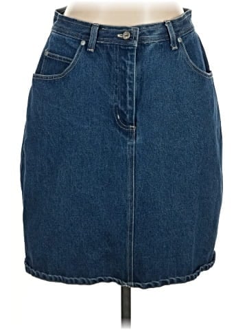 Bill Blass Denim Skirt (view 1)