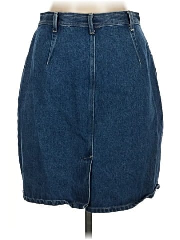 Bill Blass Denim Skirt (view 2)