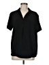 Hilary Radley 100% Polyester Black Short Sleeve Blouse Size M - photo 1