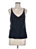 Vera Wang 100% Silk Black Sleeveless Silk Top Size 6 - photo 1