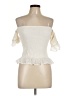 Bacio 100% Cotton Ivory Sleeveless Blouse Size L - photo 1