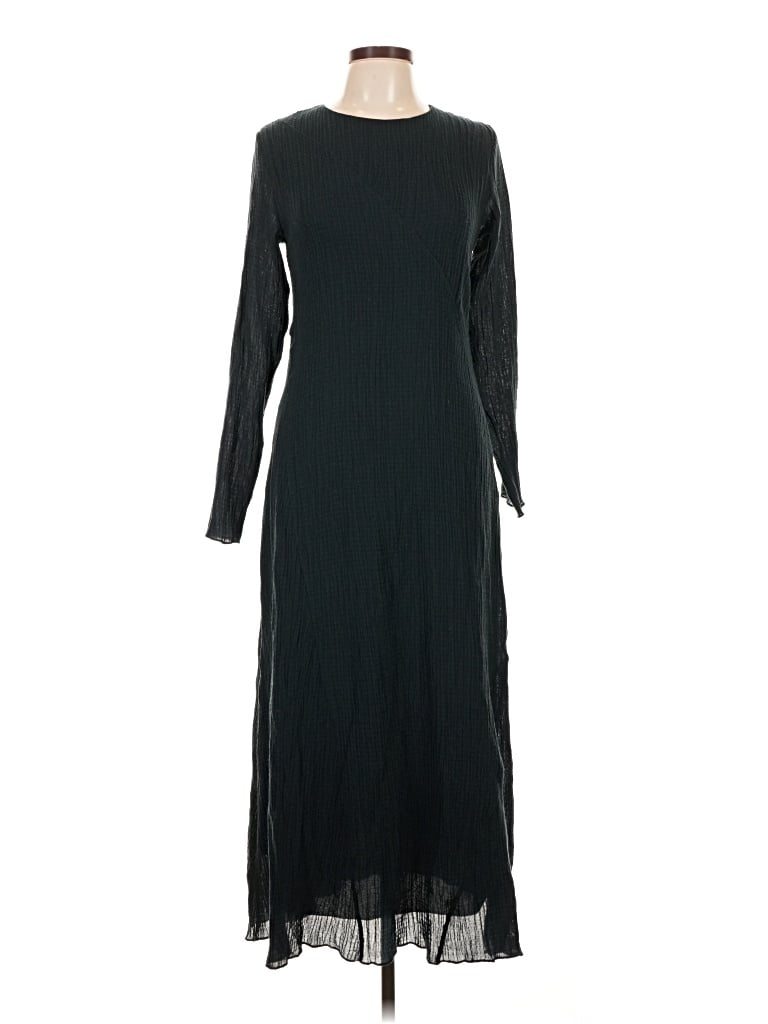 Pre-owned Zara Casual Dress In Black