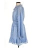 Aqua 100% Polyester Polka Dots Blue Casual Dress Size L - photo 5