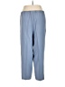 Saks Fifth Avenue 100% Silk Solid Blue Silk Pants Size 1X - photo 2