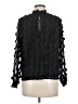 I. Madeline 100% Polyester Black 3/4 Sleeve Blouse Size M - photo 2