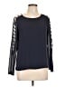Unbranded 100% Polyester Black Long Sleeve Blouse Size L (estimated) - photo 1