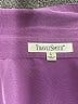 Travelsmith 100% Polyester Purple 3/4 Sleeve Blouse Size L - photo 7