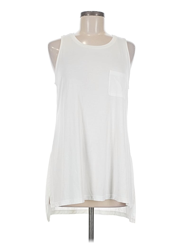 Pre-owned Time And Tru Sleeveless T-shirt In White