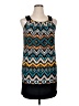 En Focus Studio Chevron-herringbone Teal Casual Dress Size 14 - photo 1