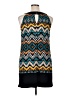 En Focus Studio Chevron-herringbone Teal Casual Dress Size 14 - photo 2