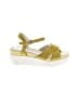 Second Skin 100% Leather Yellow Wedges Size EU 38 - photo 1