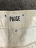 Paige 100% Cotton Ivory Shorts Size 27 waist - photo 3