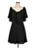Unbranded 100% Polyester Solid Black Cocktail Dress Size L - photo 1