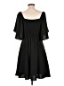 Unbranded 100% Polyester Solid Black Cocktail Dress Size L - photo 2