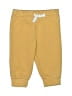 Unbranded 100% Polyester Solid Yellow Casual Pants Size 3-6 mo - photo 1
