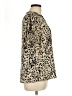 Shein Animal Print Tan Short Sleeve Blouse Size 12 - photo 4