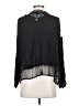 Free People 100% Viscose Black 3/4 Sleeve Blouse Size S - photo 2
