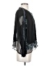 Free People 100% Viscose Black 3/4 Sleeve Blouse Size S - photo 4