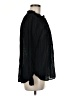 Point Sur 100% Cotton Black Long Sleeve Blouse Size 8 - photo 4