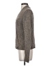 Eileen Fisher 100% Silk Tweed Gray Silk Cardigan Size S - photo 5