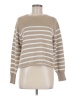 Vigoss Stripes Tan Pullover Sweater Size M - photo 1