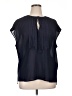 J.Crew 100% Polyester Blue Short Sleeve Blouse Size 1X (estimated) - photo 1