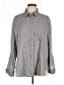 Love Tree Solid Gray Long Sleeve Button-Down Shirt Size L - photo 1