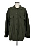 Unbranded Green 3/4 Sleeve Button-Down Shirt Size M - photo 1