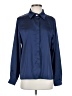Unbranded 100% Polyester Blue Long Sleeve Blouse Size S - photo 1