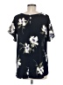 West Kei 100% Polyester Blue Short Sleeve Blouse Size M - photo 2
