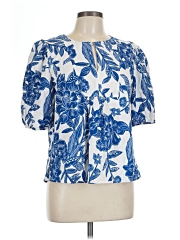 Christian Siriano New York Short Sleeve Blouse (view 1)