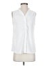 Unbranded 100% Polyester White Sleeveless Blouse Size S - photo 1