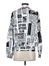 Shein Graphic Silver Long Sleeve Blouse Size 4 - photo 2