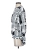 Shein Graphic Silver Long Sleeve Blouse Size 4 - photo 5