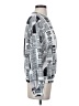 Shein Graphic Silver Long Sleeve Blouse Size 4 - photo 4
