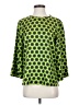 Odeeh 100% Silk Green 3/4 Sleeve Silk Top Size EU 32 / US 2 - photo 1